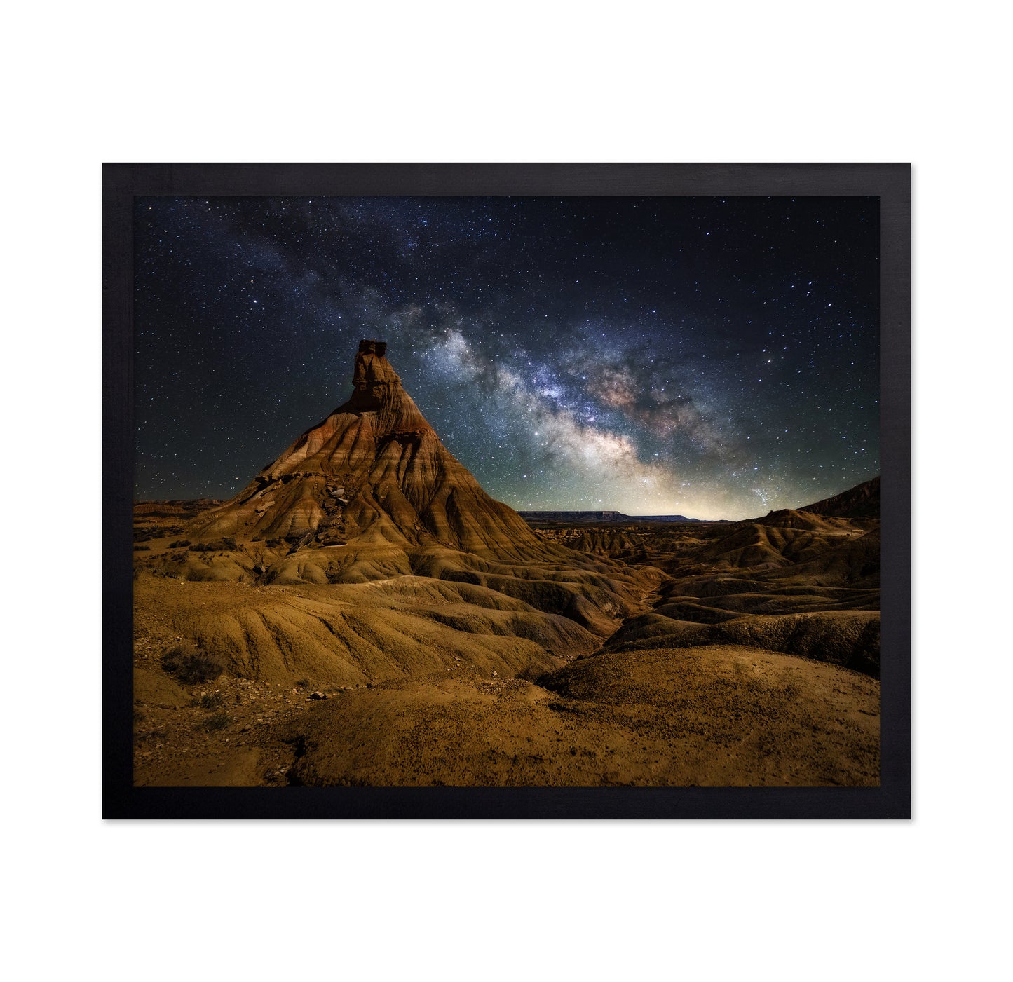 Milky Way Over Desert Of Bardenas