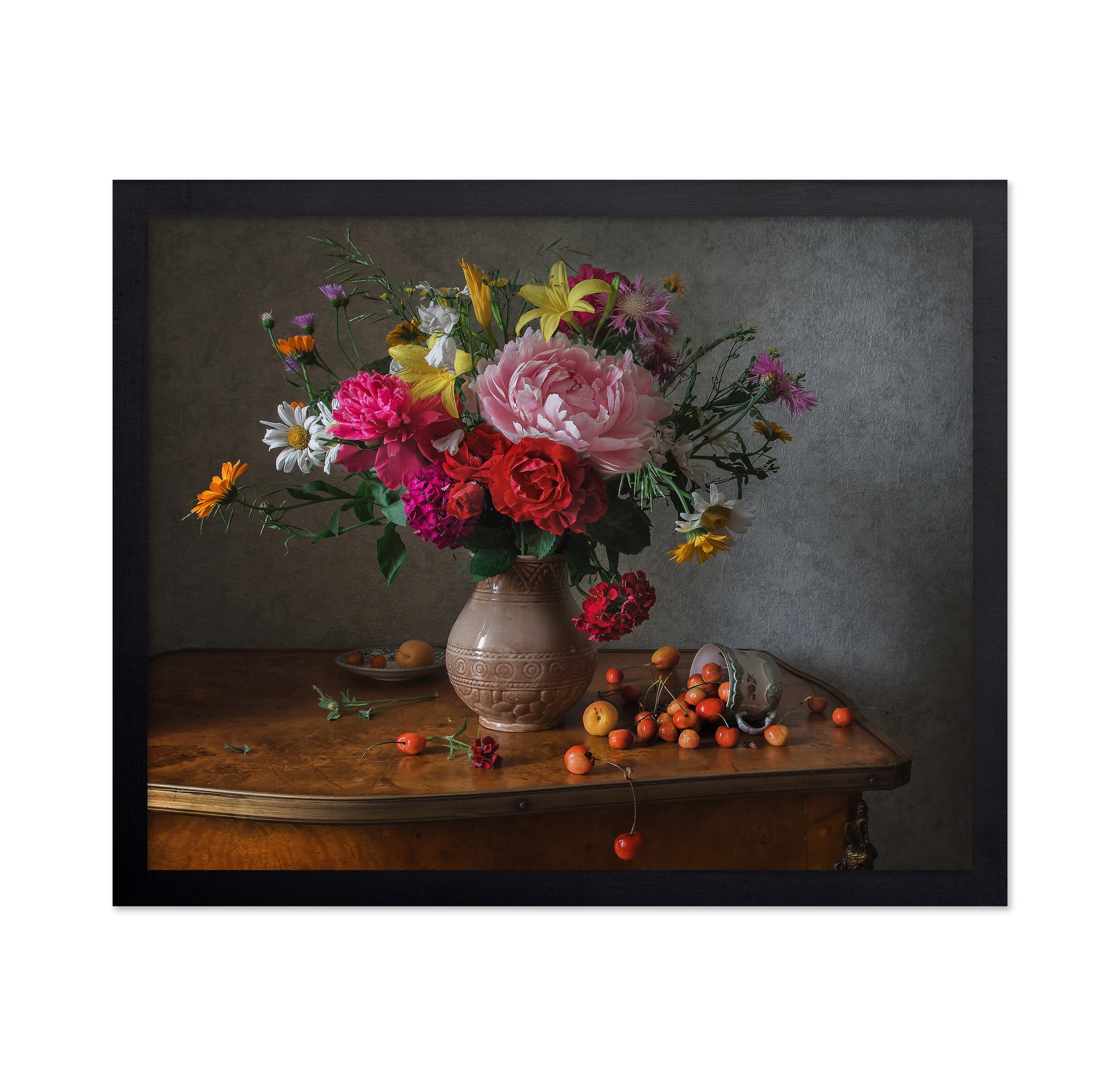 Flowers and Cherries