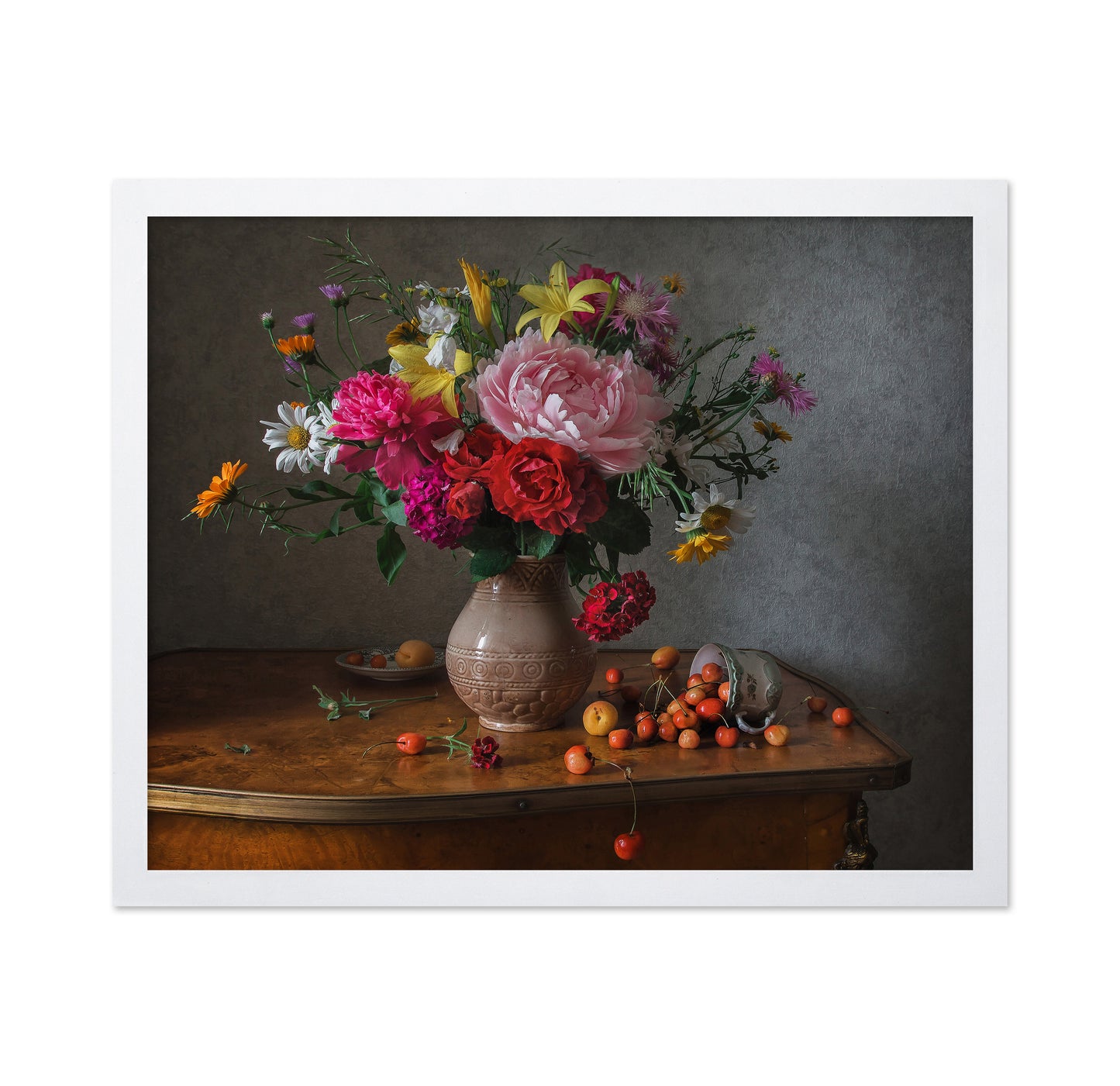 Flowers and Cherries