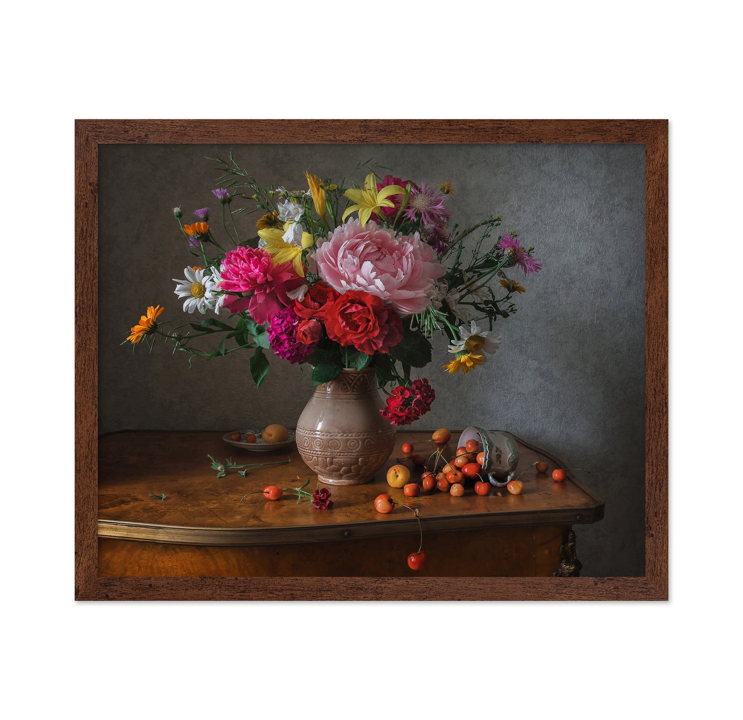 Flowers and Cherries