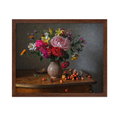 Flowers and Cherries