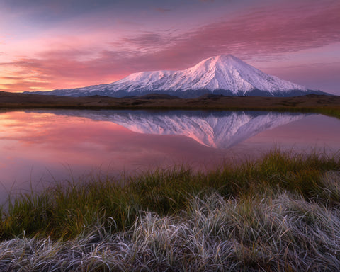 Frosty Morning At Tolbachik Volcano