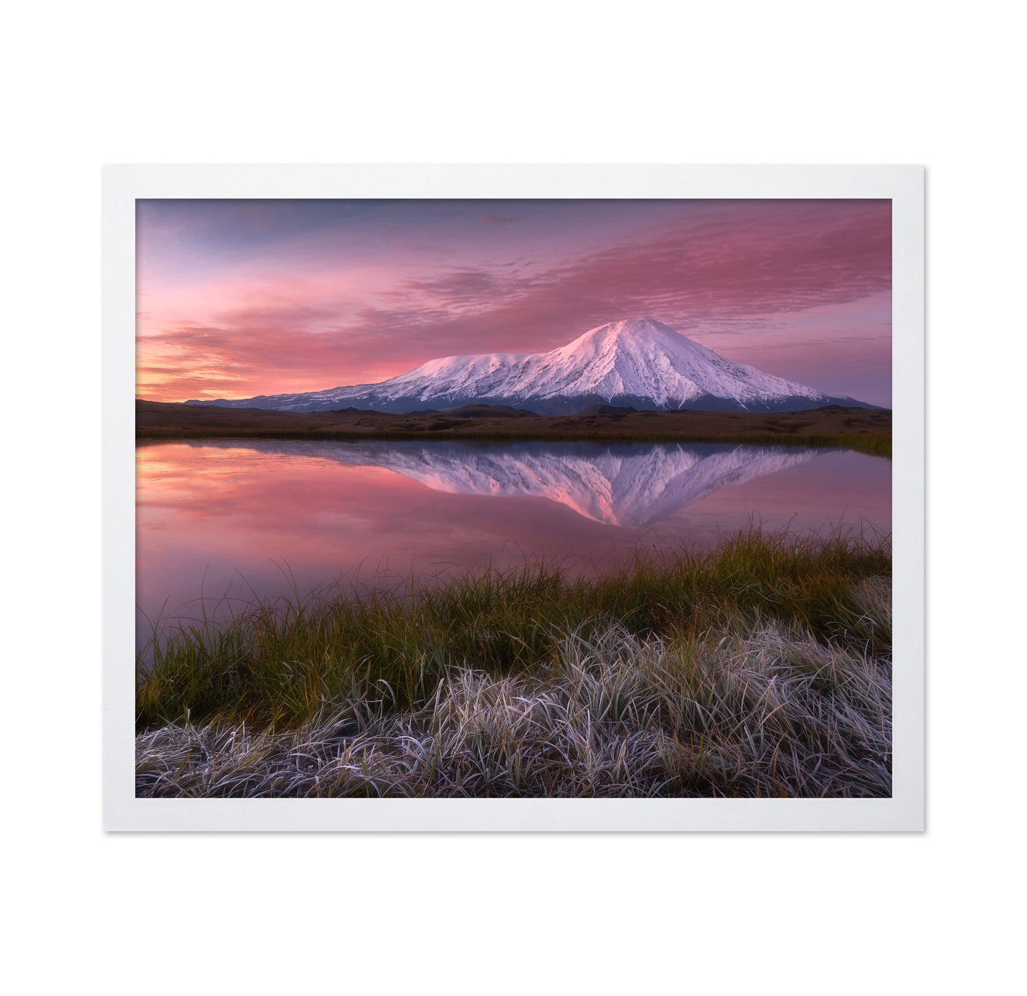 Frosty Morning At Tolbachik Volcano