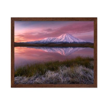 Frosty Morning At Tolbachik Volcano
