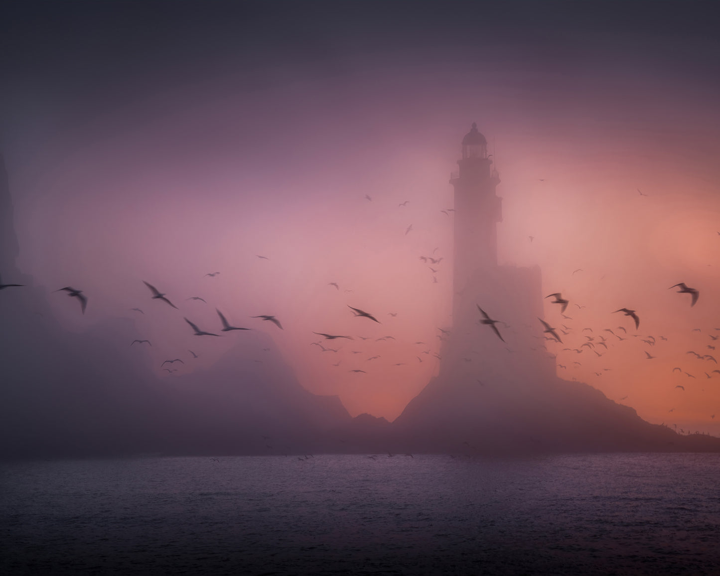 Aniva Lighthouse at Predawn