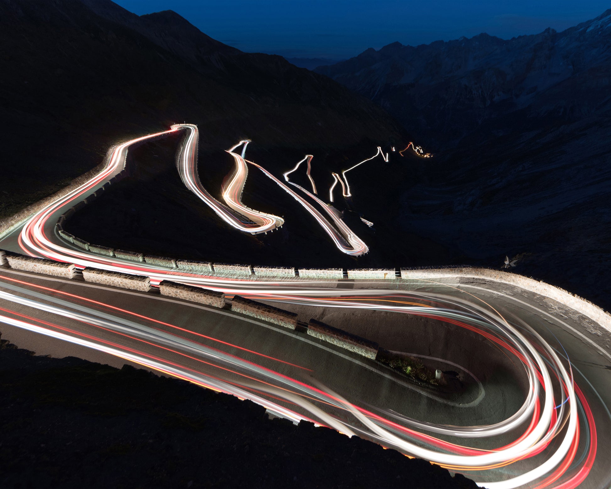 Winding Alpine Road