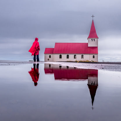 Reflection Of Vik Church