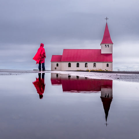 Reflection Of Vik Church