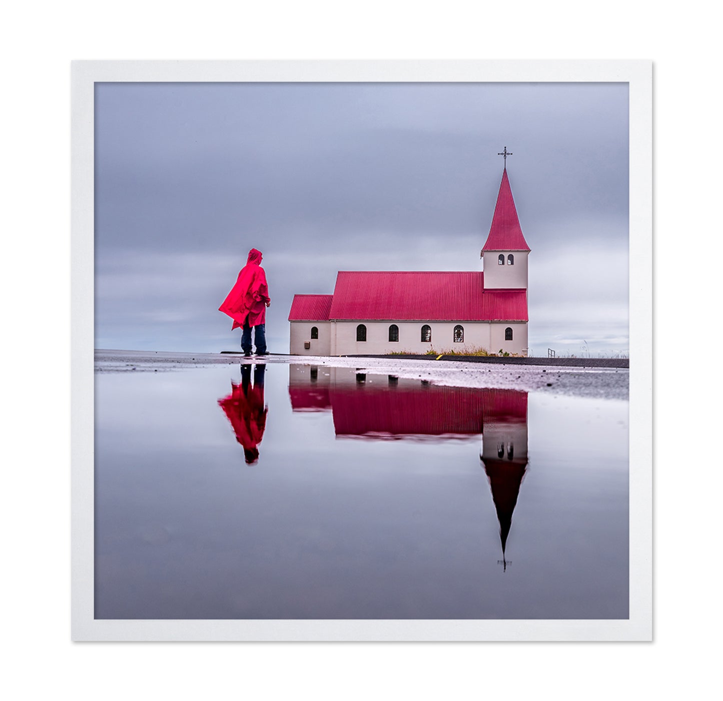 Reflection Of Vik Church