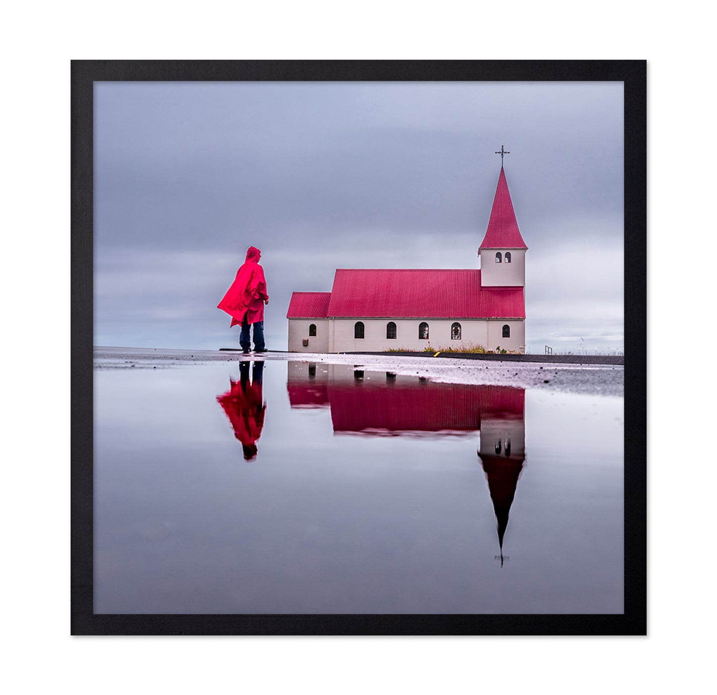 Reflection Of Vik Church