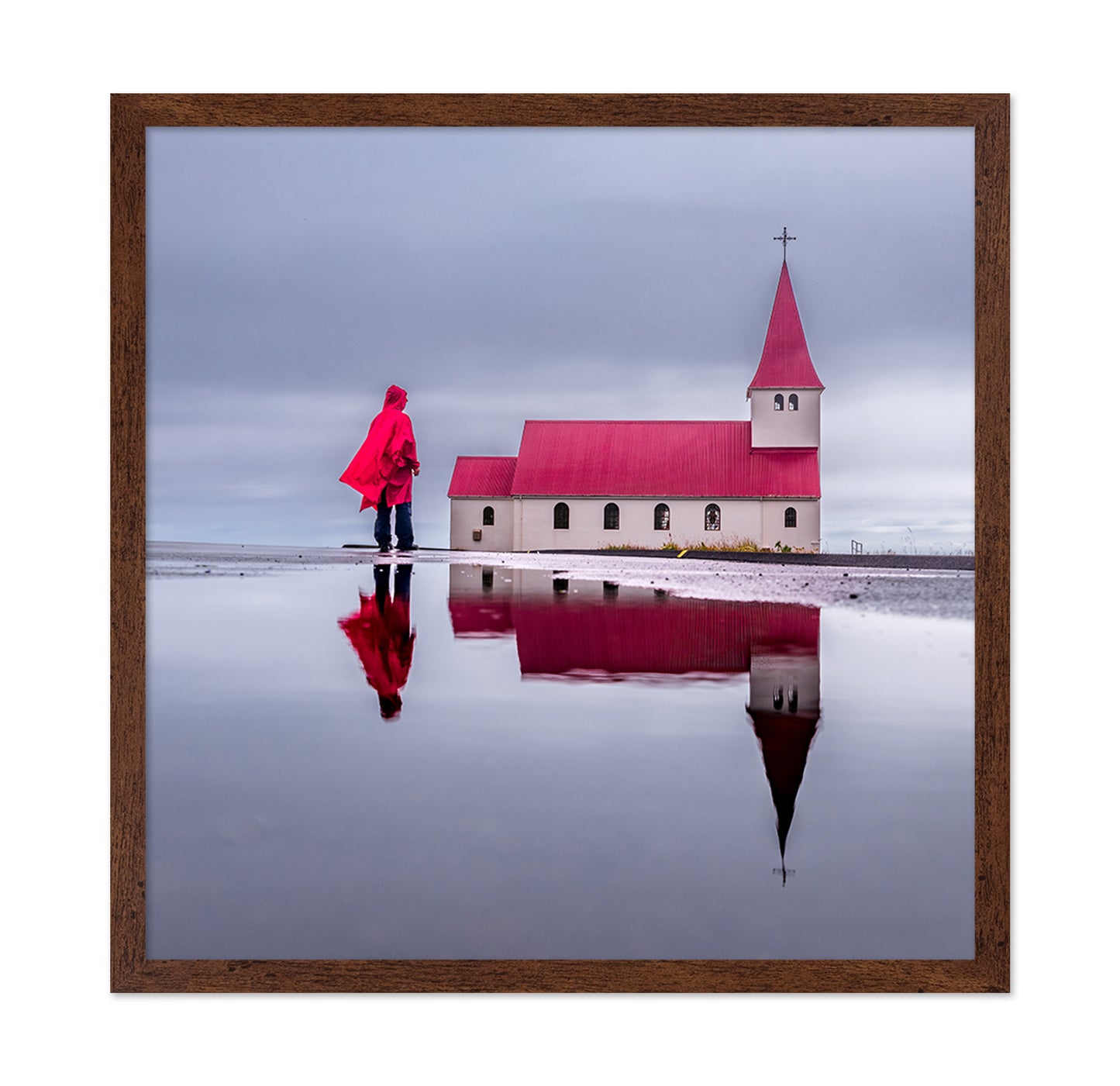 Reflection Of Vik Church