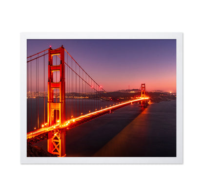Rosy Night of Golden Gate