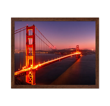 Rosy Night of Golden Gate