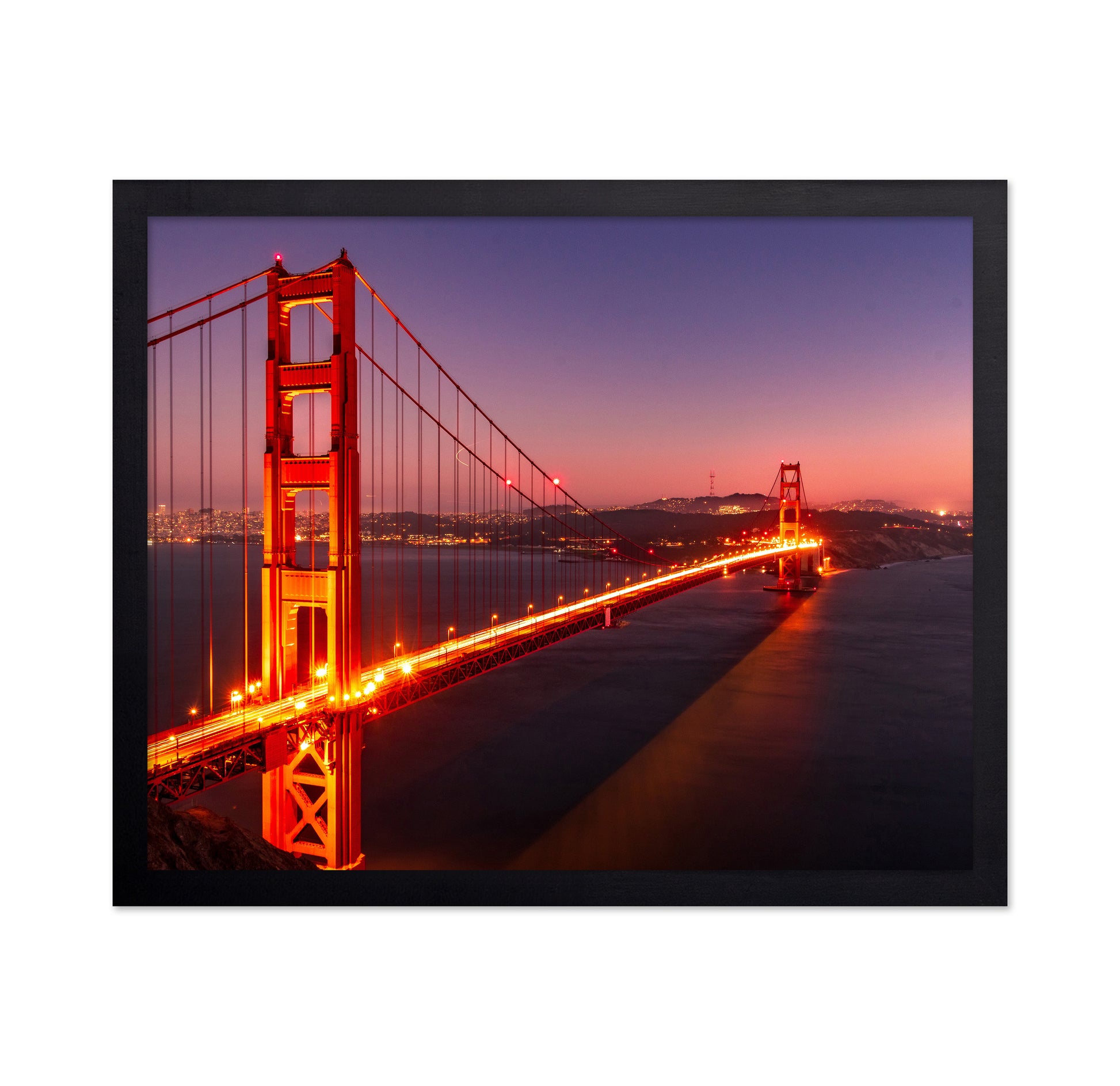 Rosy Night of Golden Gate