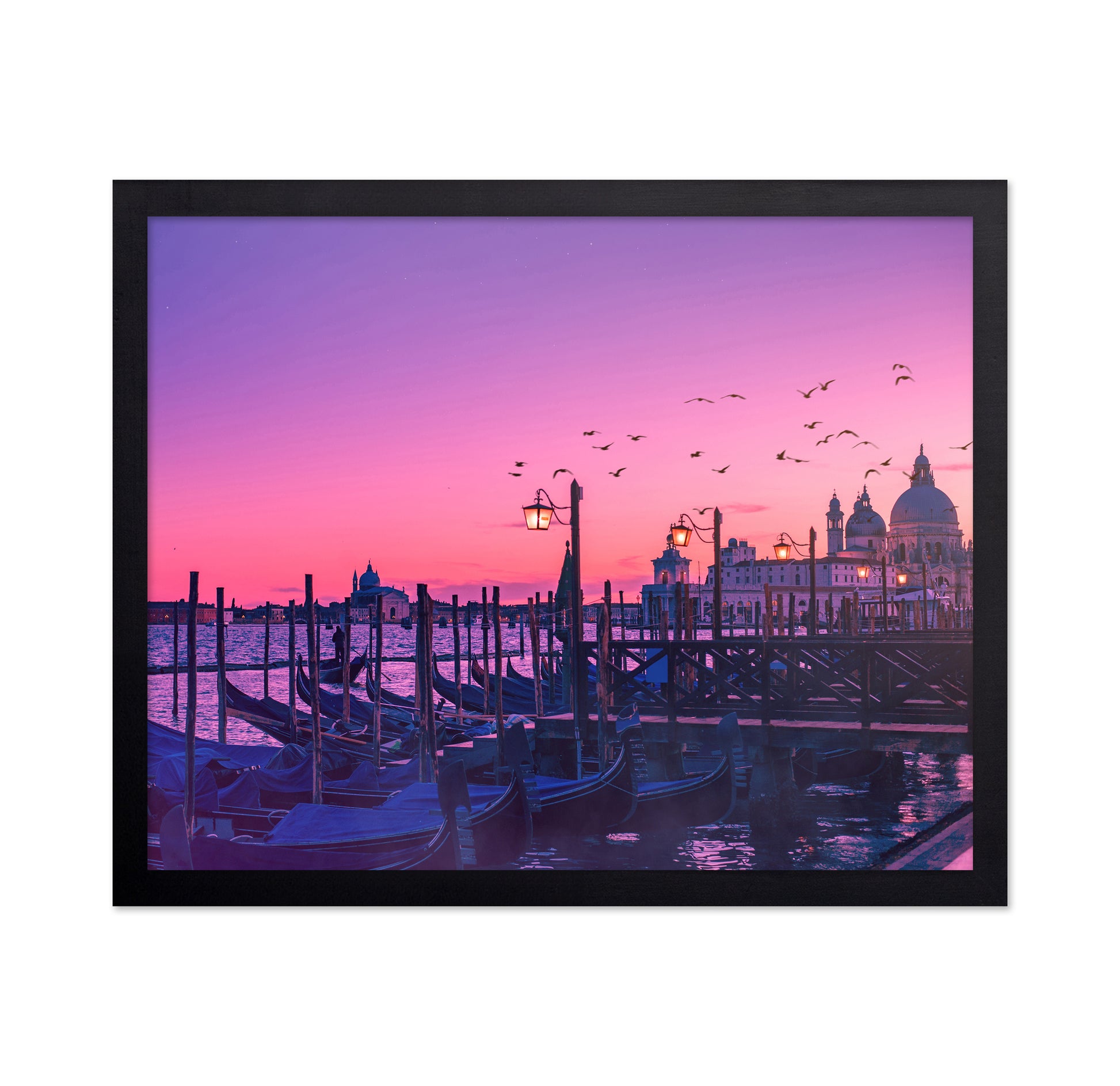 Peaceful Gondola under Sunset