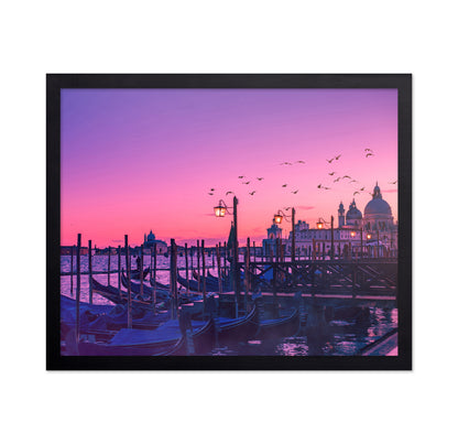 Peaceful Gondola under Sunset