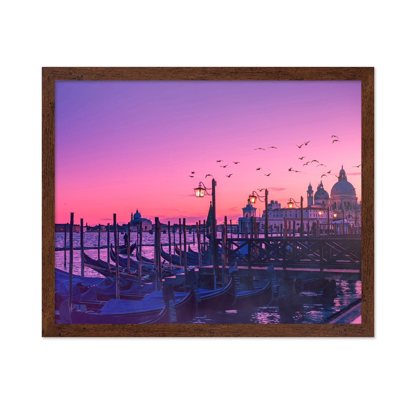 Peaceful Gondola under Sunset