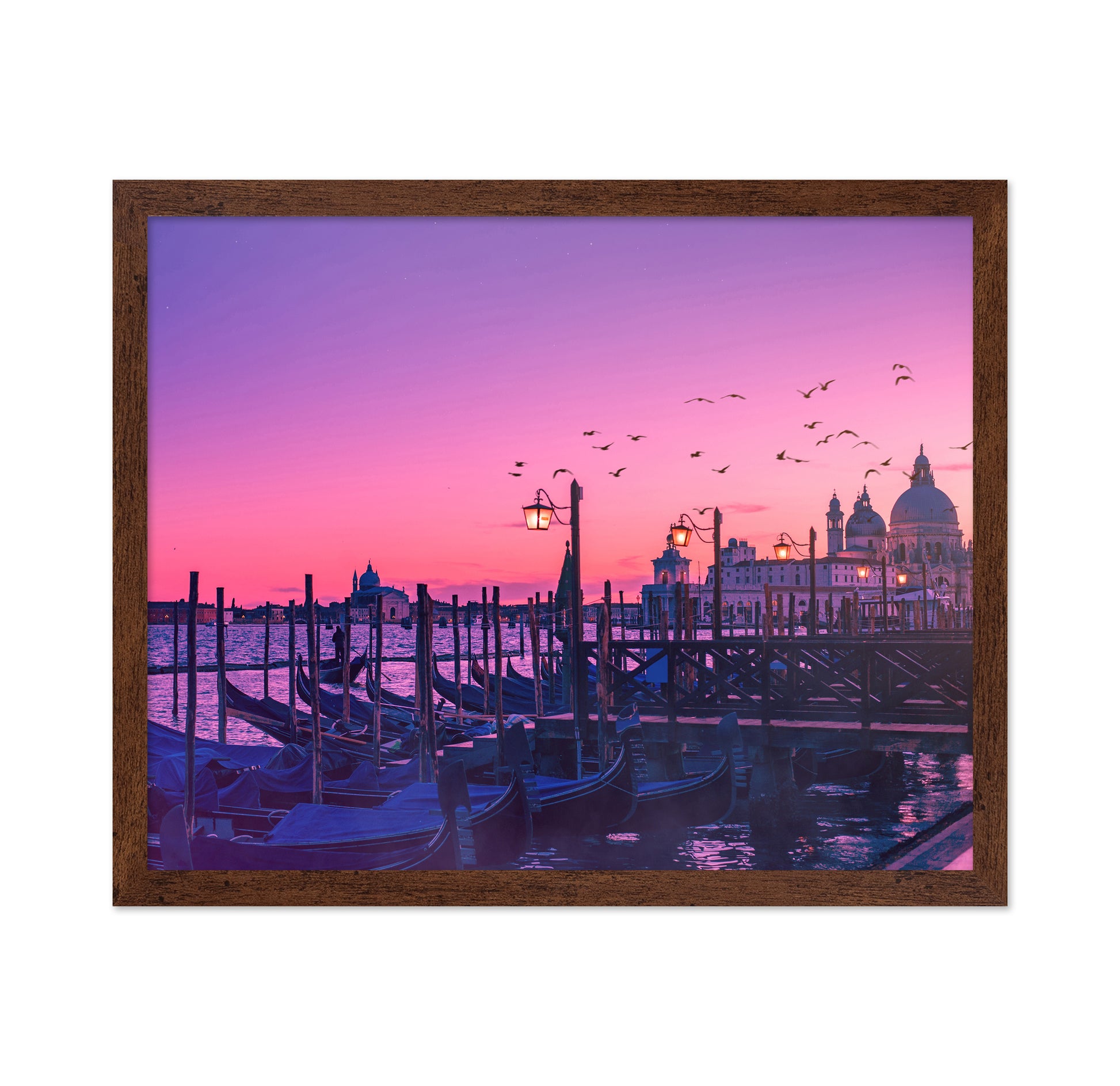 Peaceful Gondola under Sunset