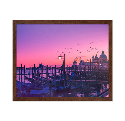 Peaceful Gondola under Sunset