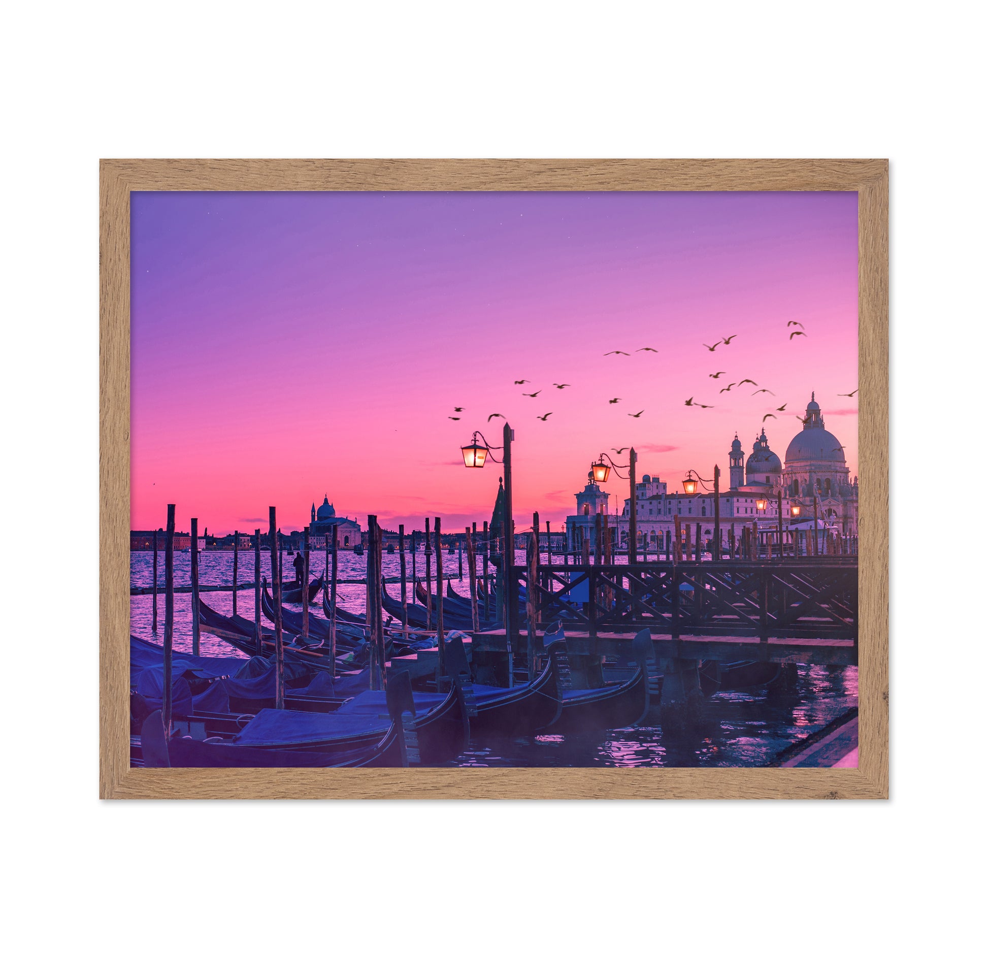 Peaceful Gondola under Sunset