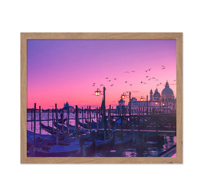 Peaceful Gondola under Sunset
