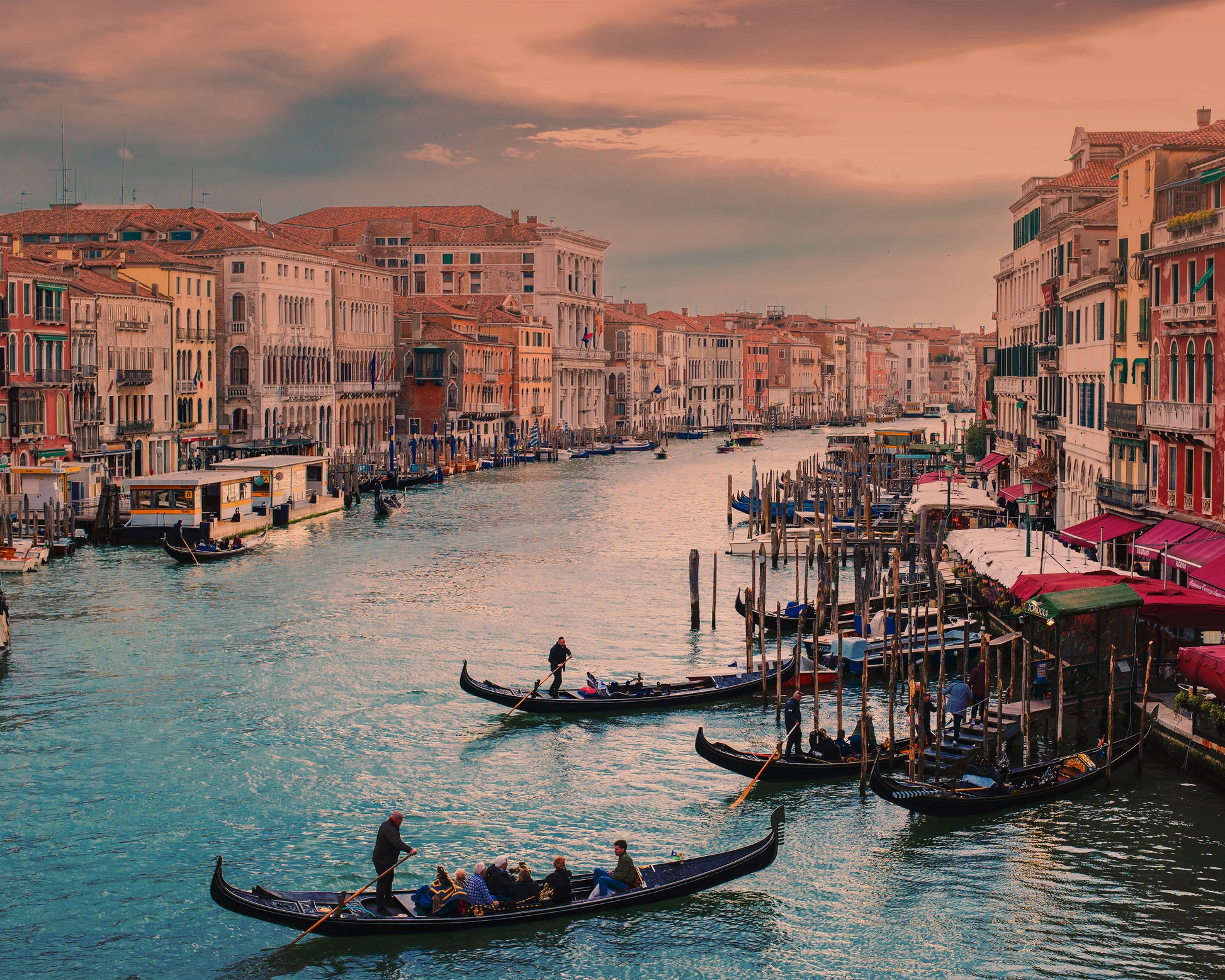 Grand Channel Venice on Sunset