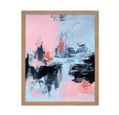 Pink and Grey Abstract 2