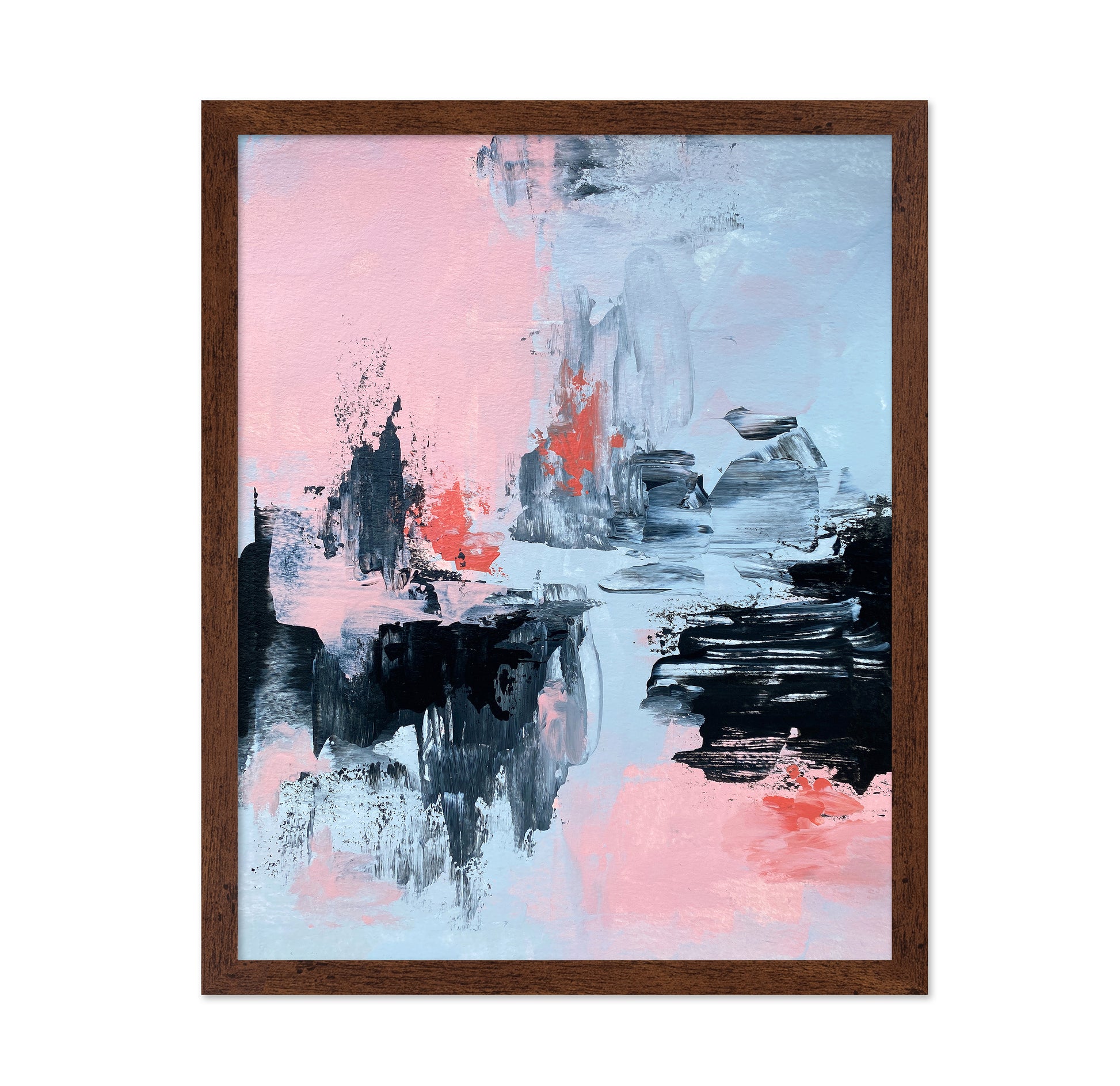 Pink and Grey Abstract 2