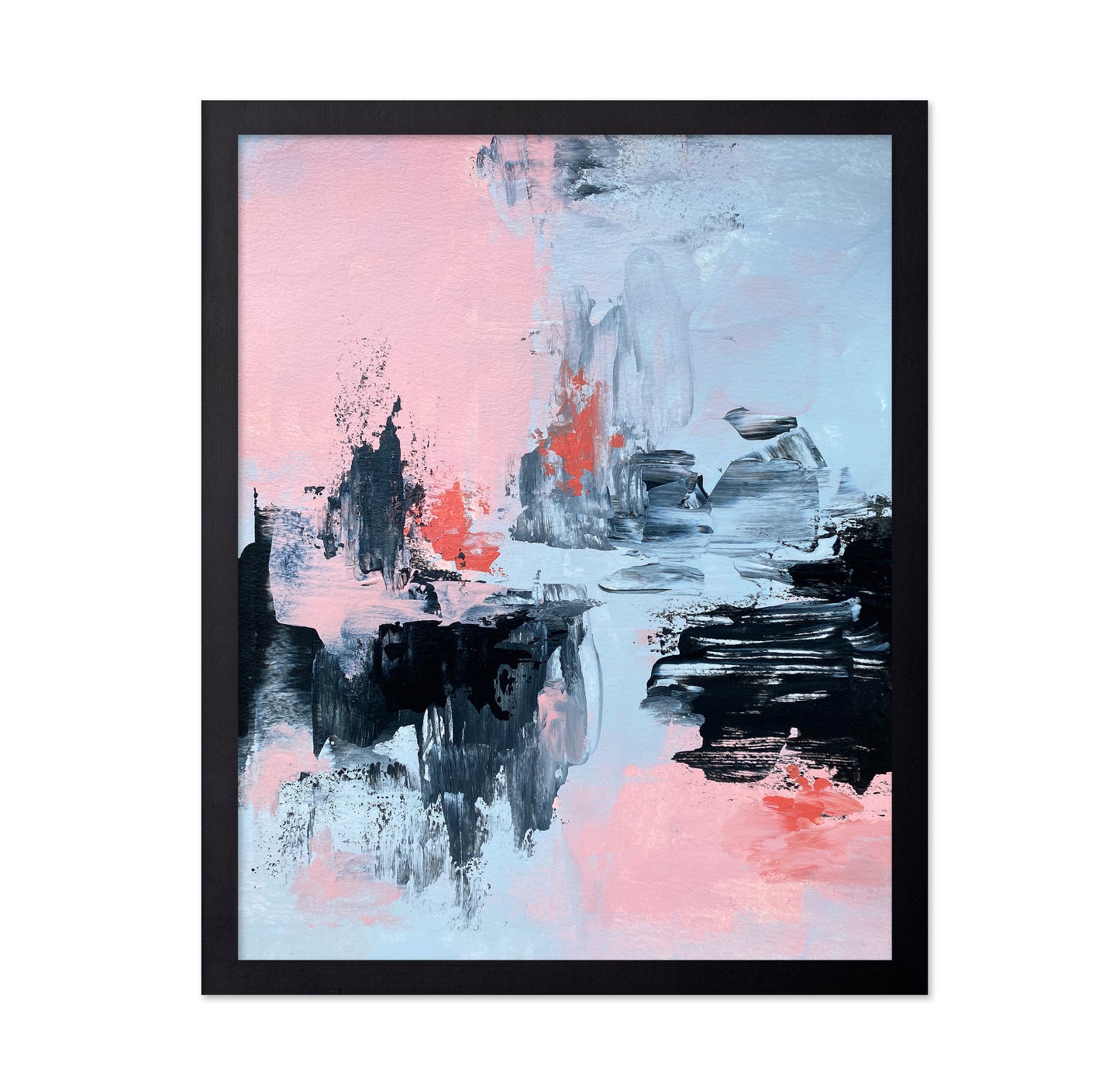Pink and Grey Abstract 2