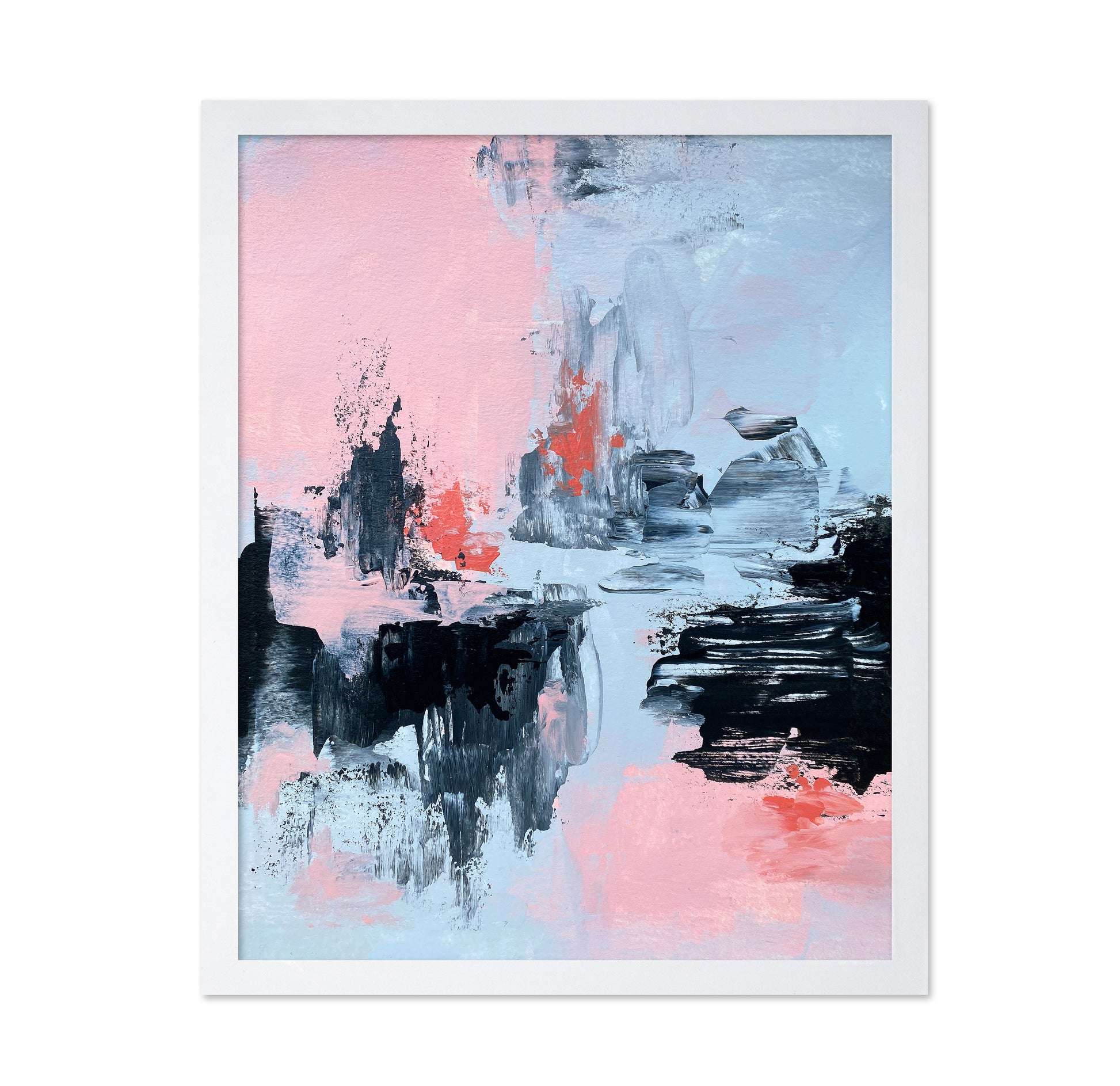 Pink and Grey Abstract 2