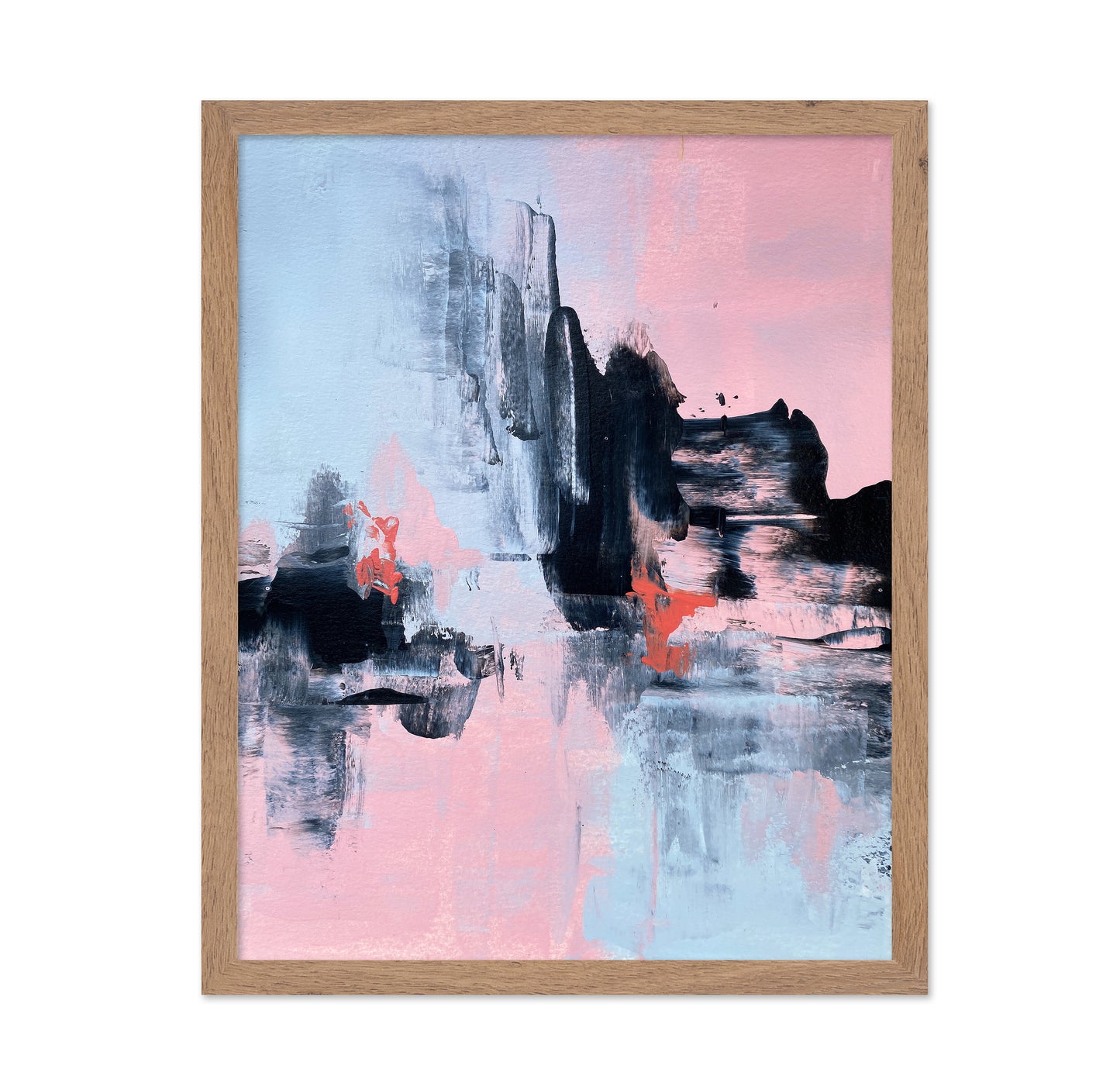 Pink and Grey Abstract 1