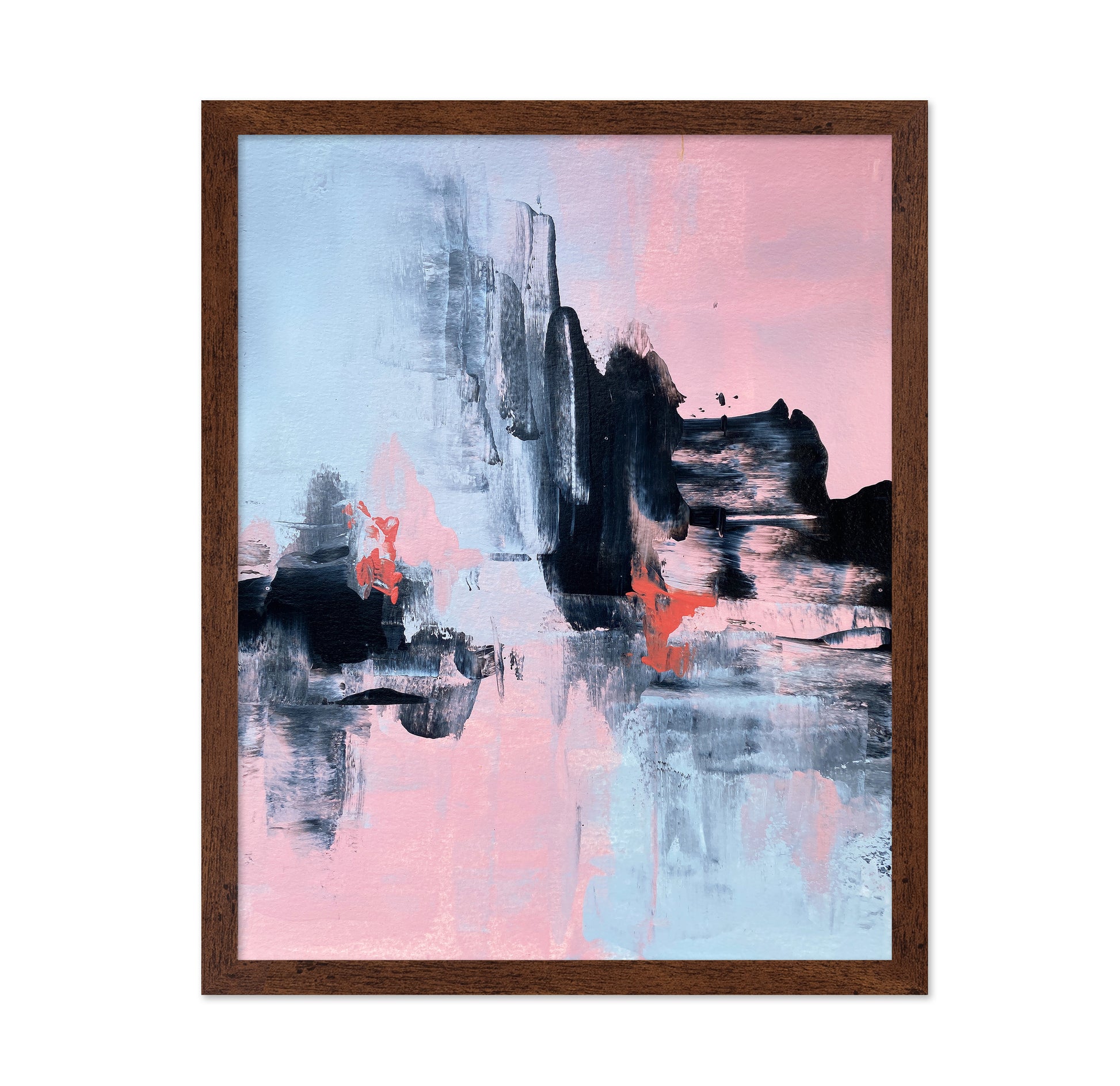 Pink and Grey Abstract 1
