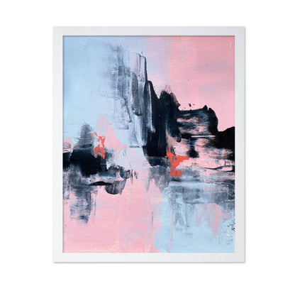Pink and Grey Abstract 1