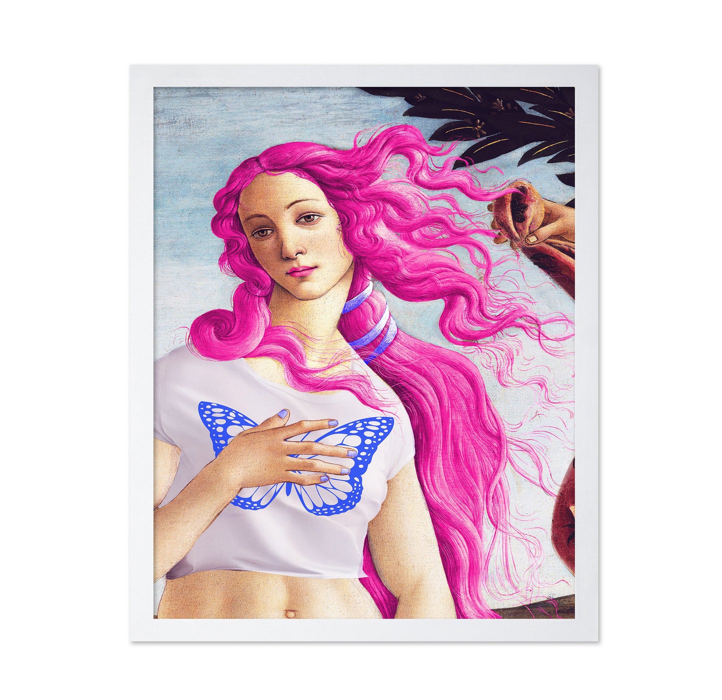 A Figure with Vibrant Pink Hair