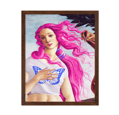 A Figure with Vibrant Pink Hair