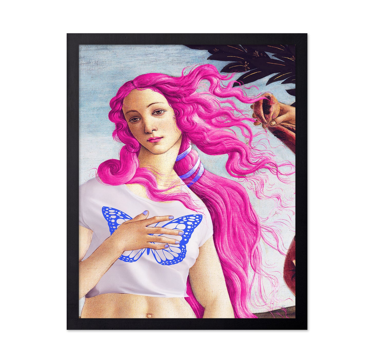 A Figure with Vibrant Pink Hair