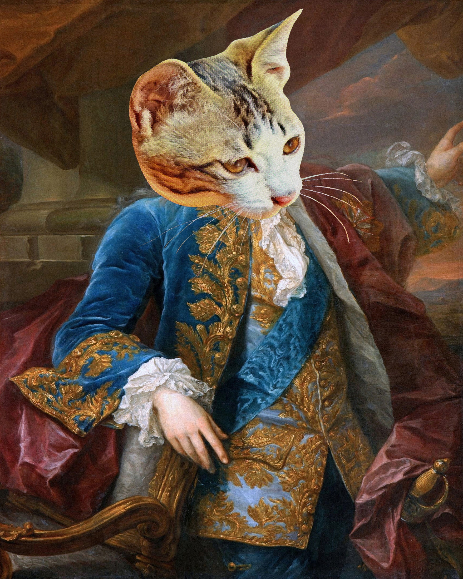 Regal Feline Pose