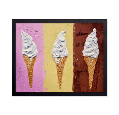 Ice Creams On Neapolitan