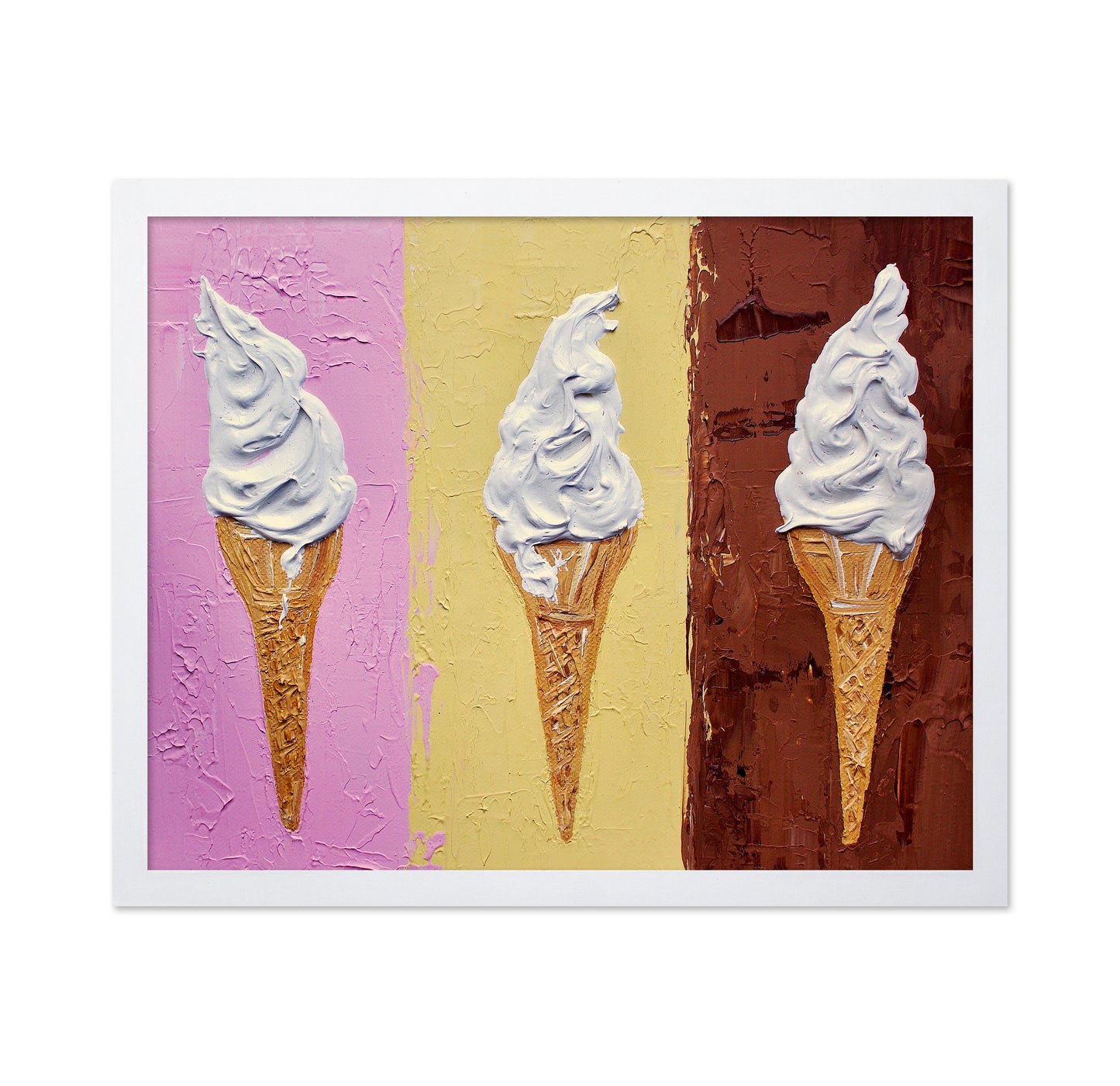 Ice Creams On Neapolitan