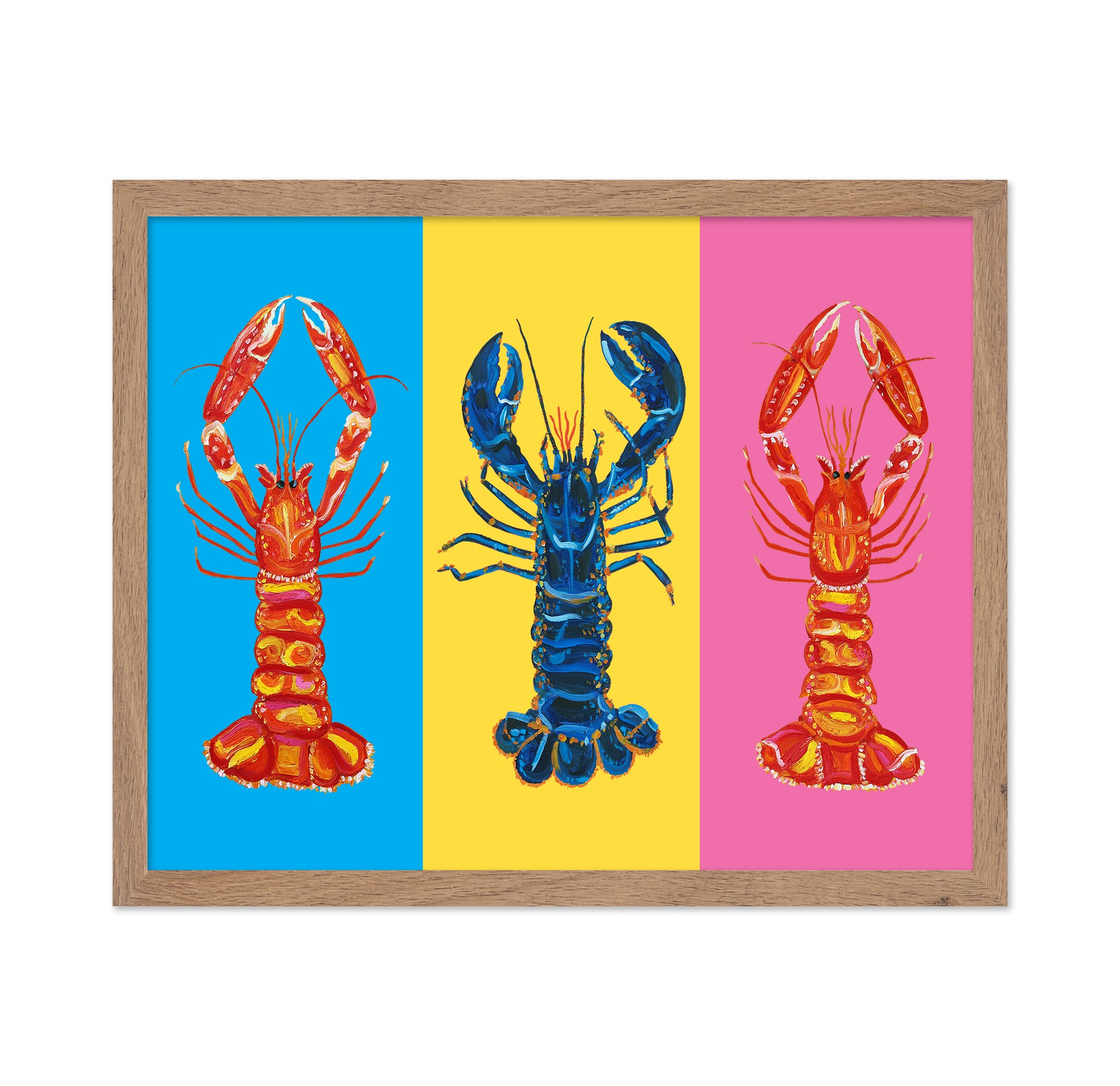Lobster Langoustines Pop Art