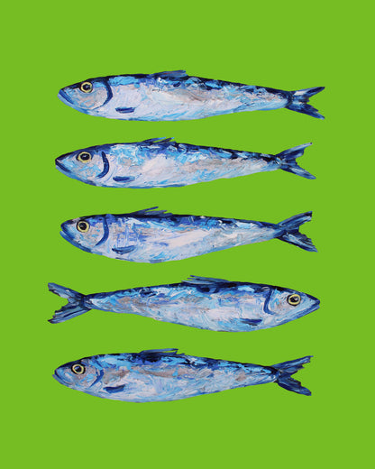Sardines Lime Green