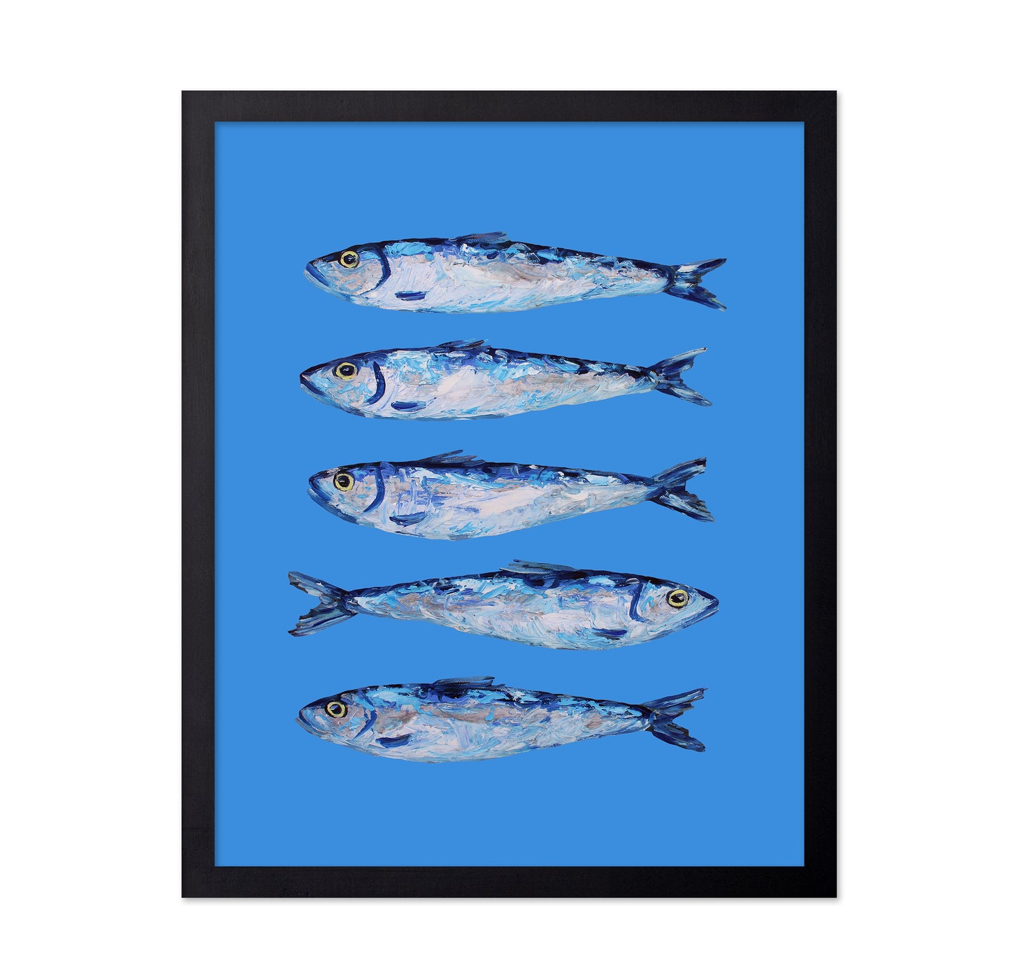 Sardines on Blue