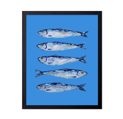 Sardines on Blue
