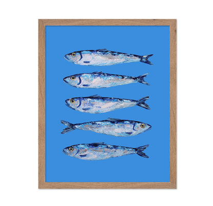 Sardines on Blue