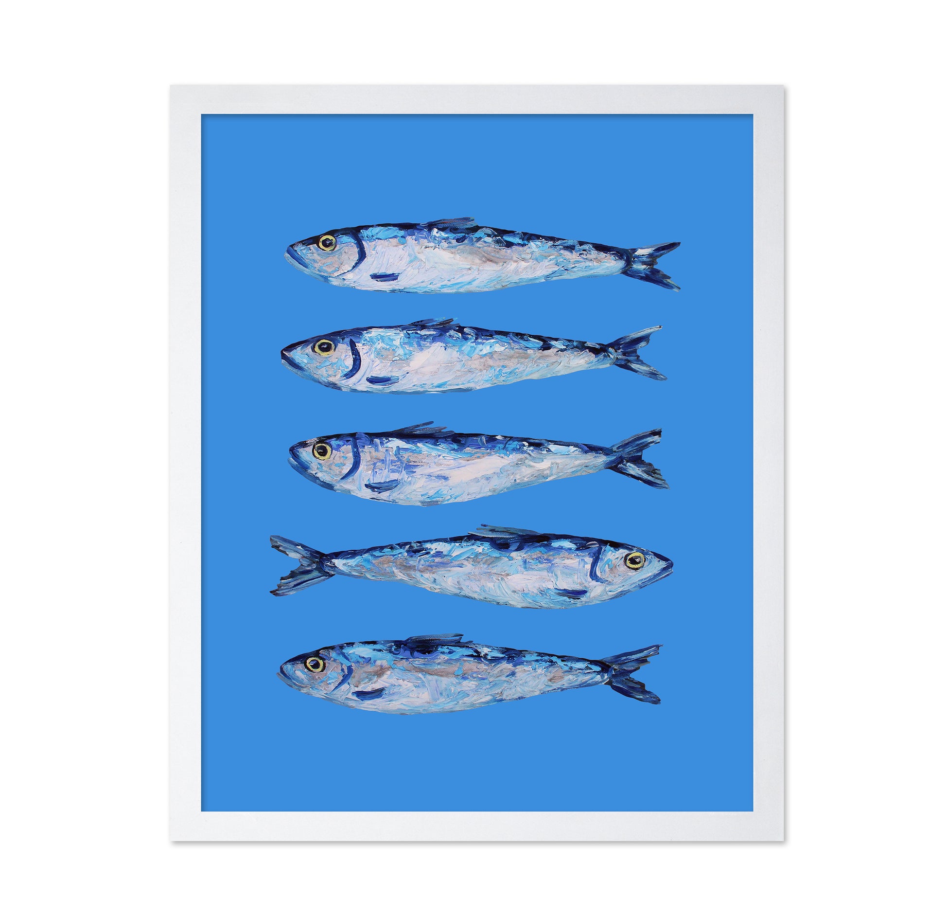 Sardines on Blue