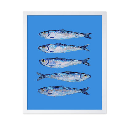 Sardines on Blue