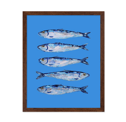 Sardines on Blue