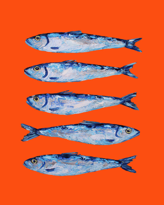 Sardines on Orange