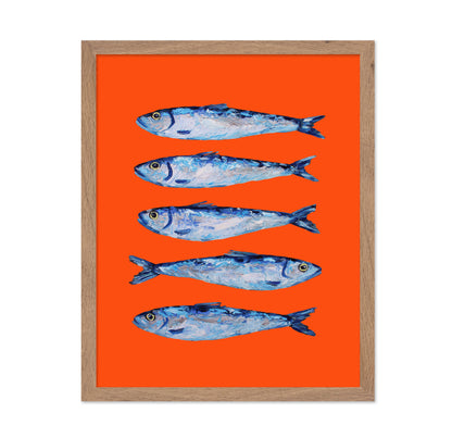 Sardines on Orange