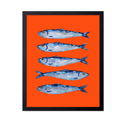 Sardines on Orange